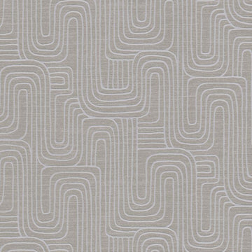 Erismann Opus 10461-11 grey geometric non-woven wallpaper with embossed curved lines