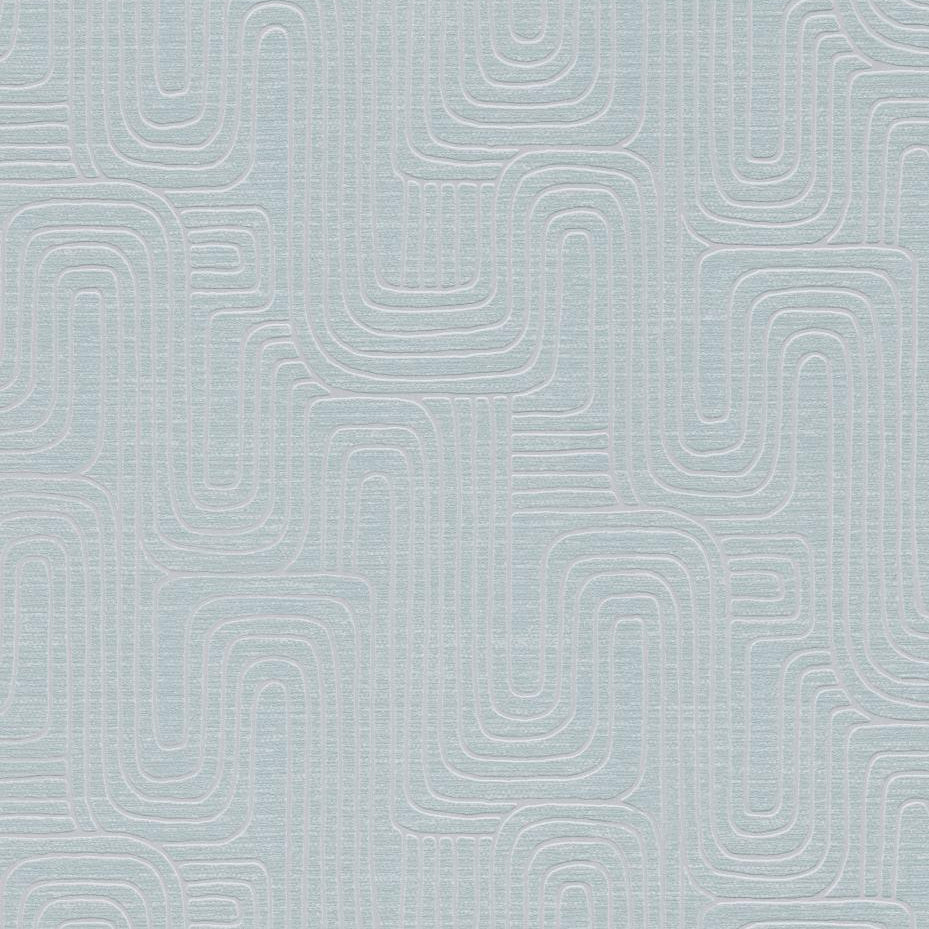 Erismann Opus 10461-35 soft sage green geometric embossed wallpaper