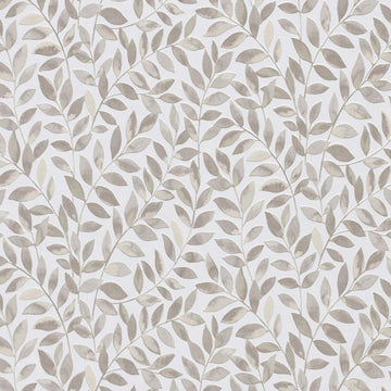 Erismann Opus 10462-11 taupe leafy botanical wallpaper on a crisp white background.