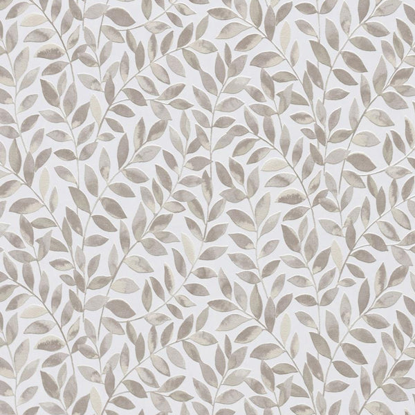 Erismann Opus 10462-11 taupe leafy botanical wallpaper on a crisp white background.