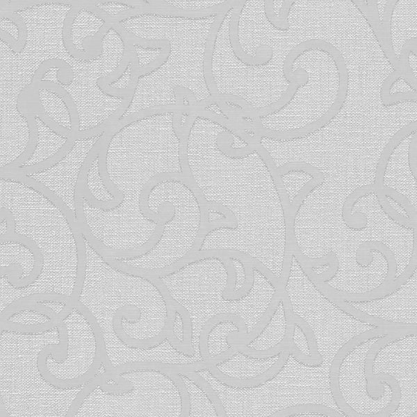 Erismann Opus 10467-31 grey tonal vine scroll wallpaper with woven-look texture