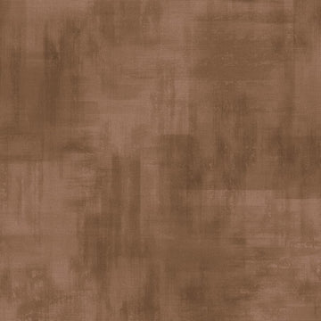 Erismann Elysium abstract wallpaper with layered block textures in rich brown, taupe, and warm beige tones, creating a deep earthy modern look.