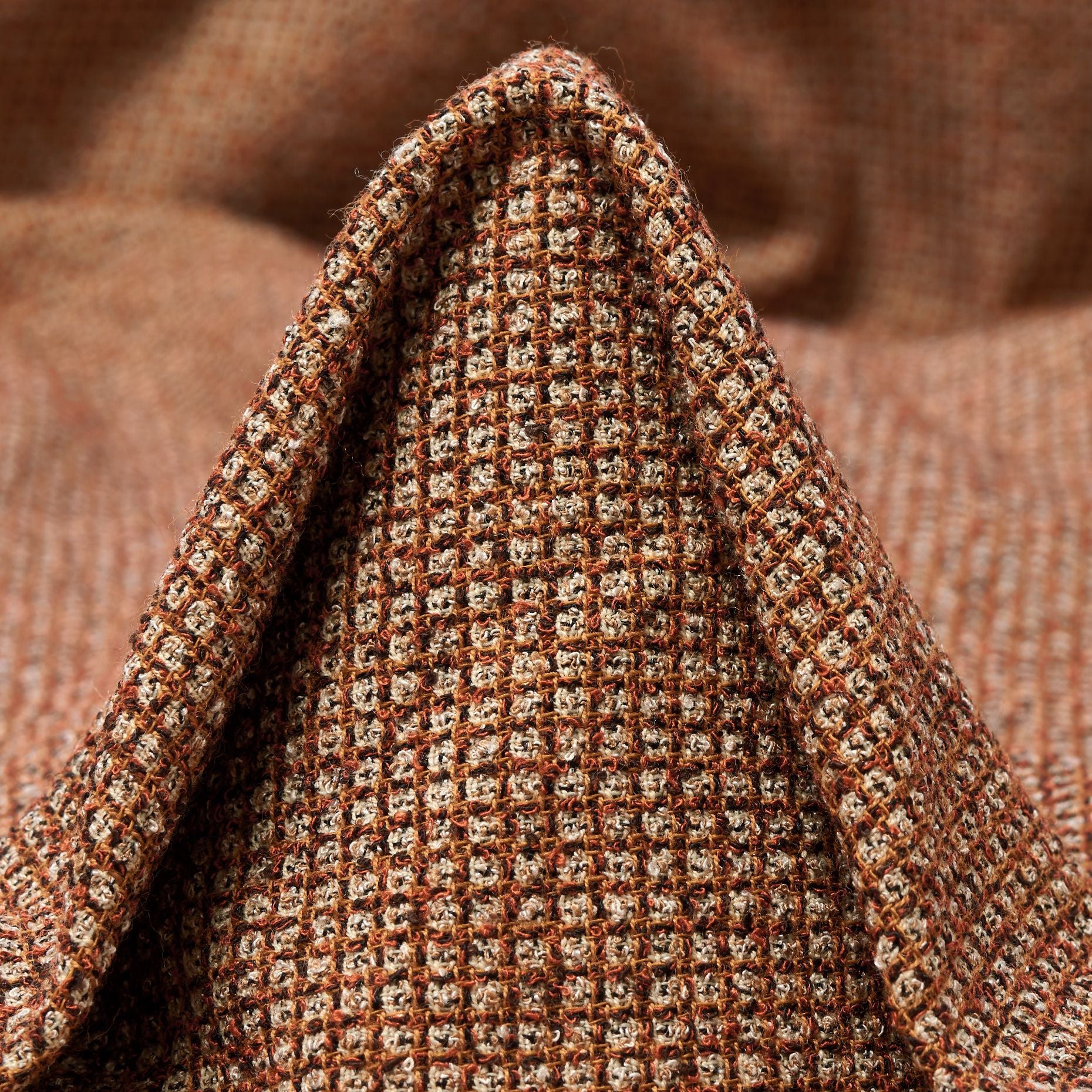 Boucle Clay Viscose Wool Blend