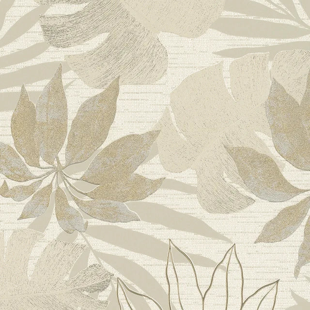 Marburg Avalon 31602 beige botanical palm leaf wallpaper