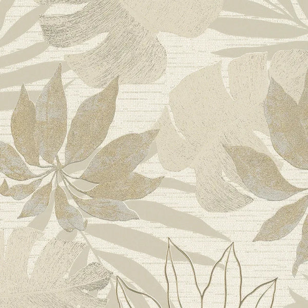 Marburg Avalon 31602 beige botanical palm leaf wallpaper