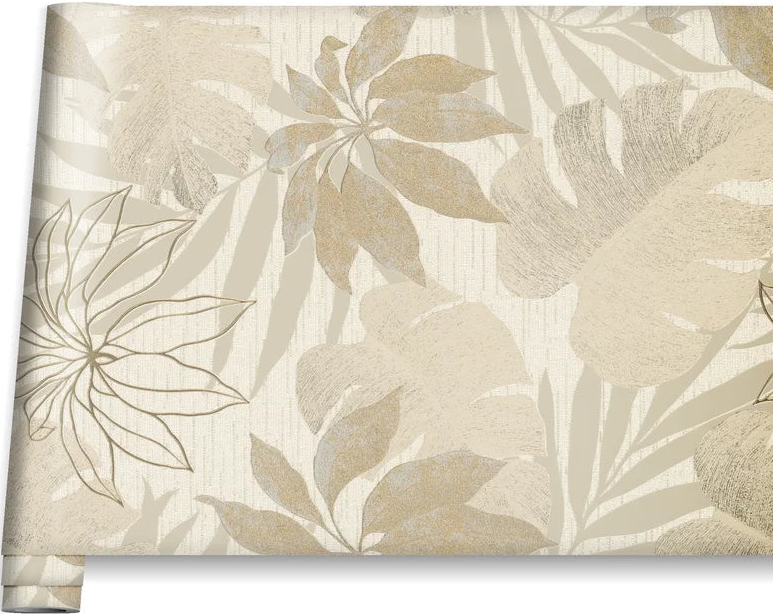 Marburg Avalon 31602 beige botanical palm leaf wallpaper