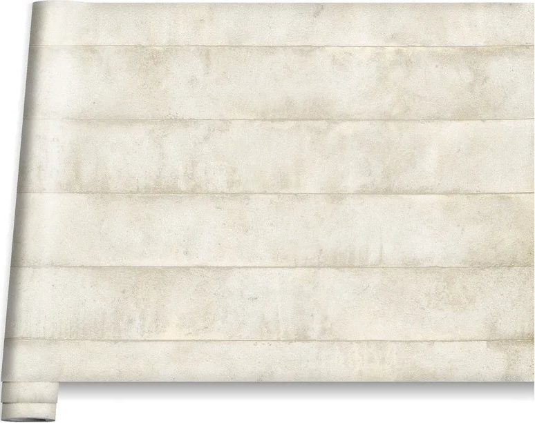Marburg Avalon 31617 wallpaper with soft plaster-look vertical stripes in warm cream beige.