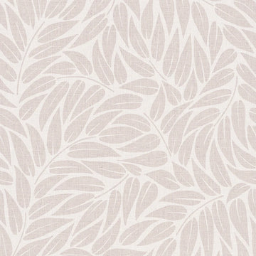 Marburg Boho 35792 light grey leafy wallpaper with a subtle linen-look texture
