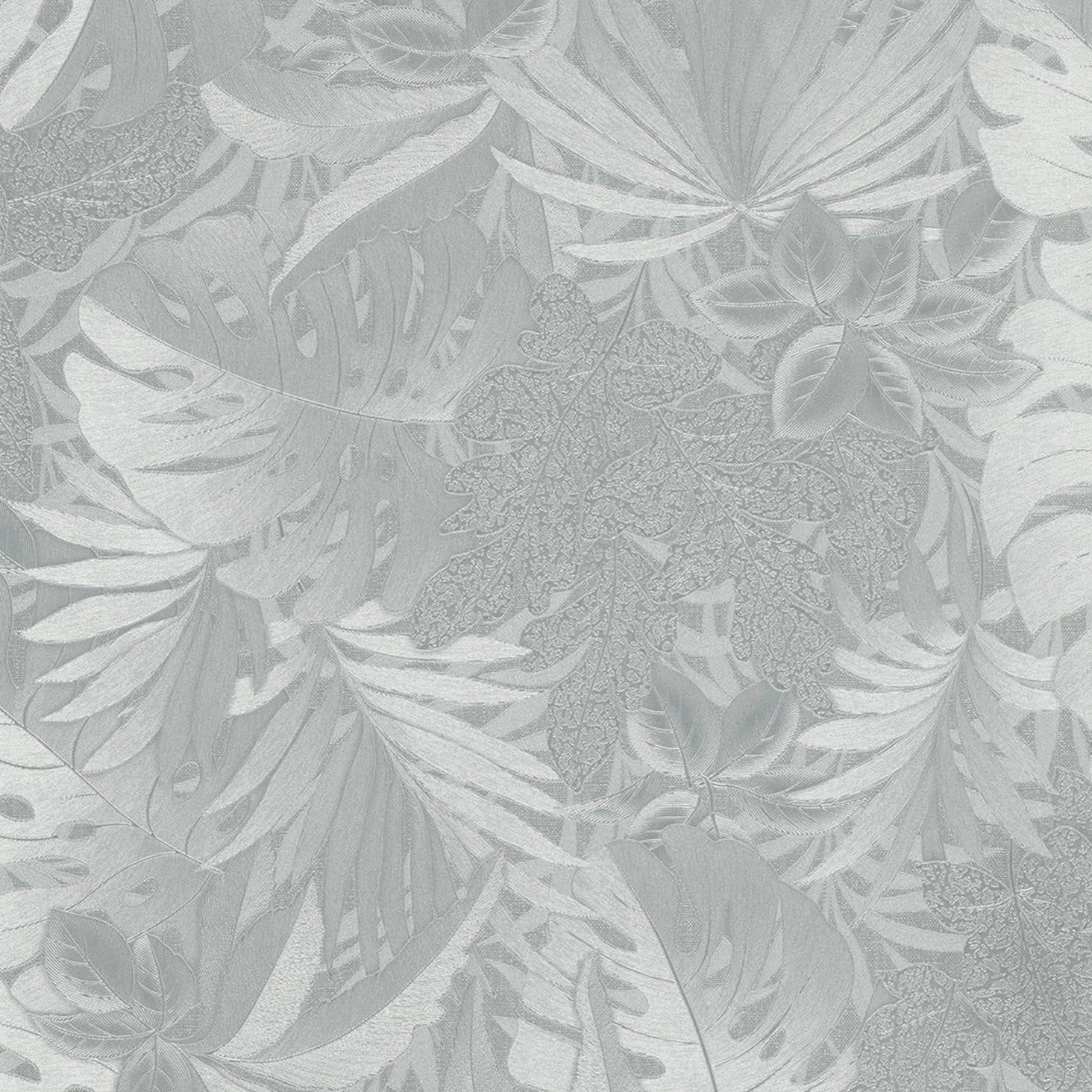 Marburg Botanica 33301 silver grey leafy botanical wallpaper