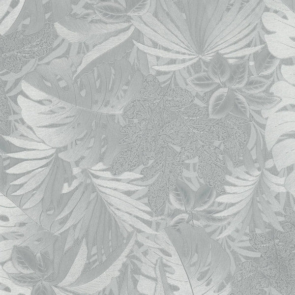 Marburg Botanica 33301 silver grey leafy botanical wallpaper