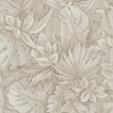 Marburg Botanica 33307 beige leafy botanical wallpaper with detailed foliage on a smooth non-woven surface.