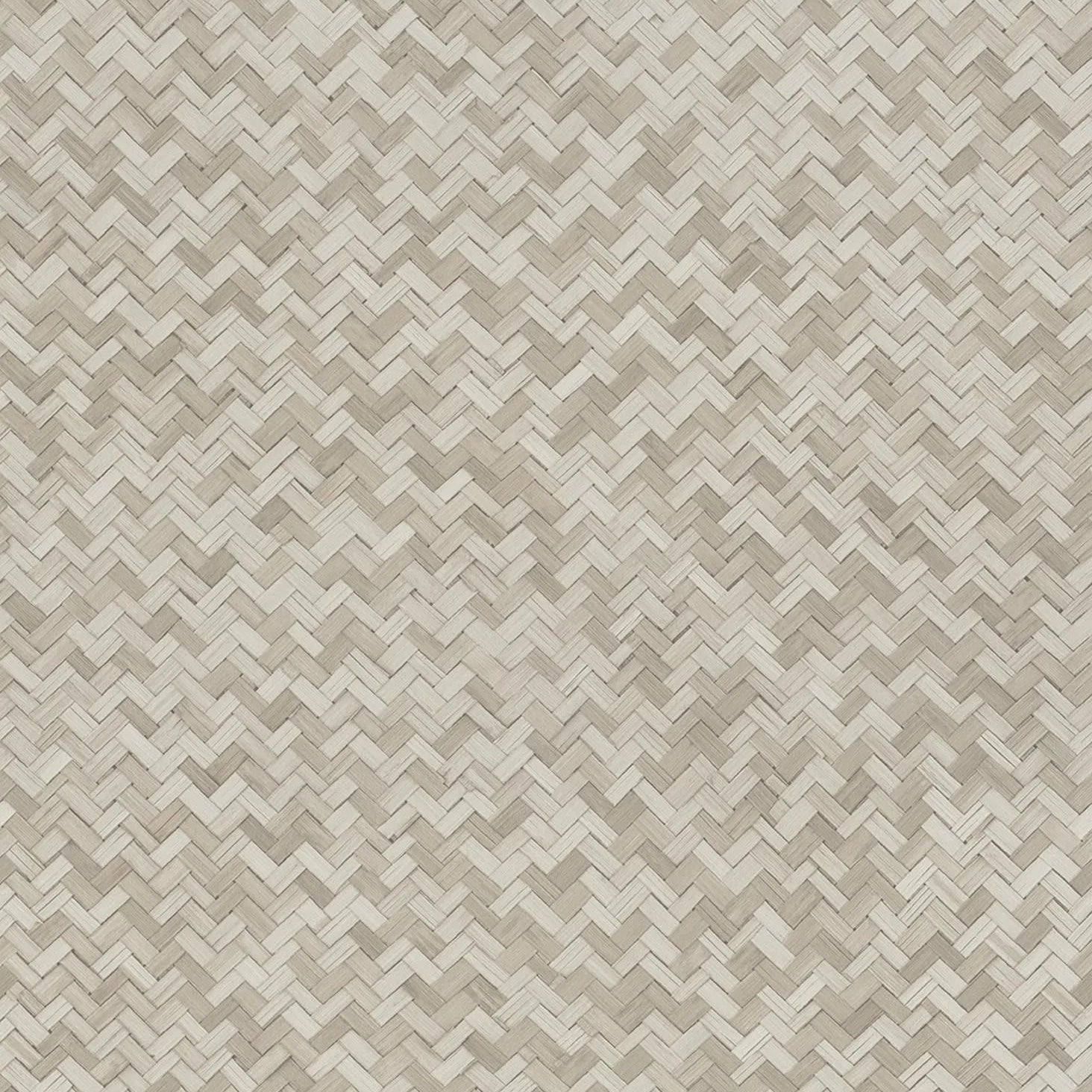 Marburg Botanica 33309 beige woven herringbone grasscloth-look geometric wallpaper