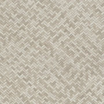 Marburg Botanica 33309 beige woven herringbone grasscloth-look geometric wallpaper
