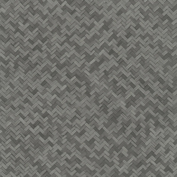 Marburg Botanica 33310 anthracite grey lattice woven geometric wallpaper