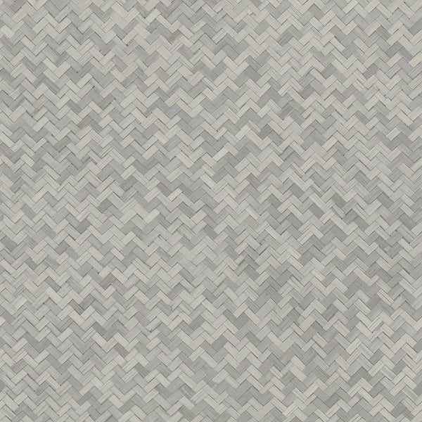 Marburg Botanica 33311 grey beige woven lattice geometric wallpaper