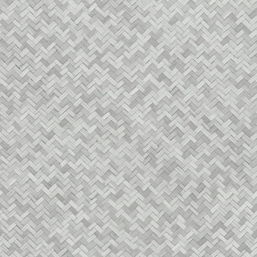 Marburg Botanica 33314 light grey geometric lattice woven-look wallpaper
