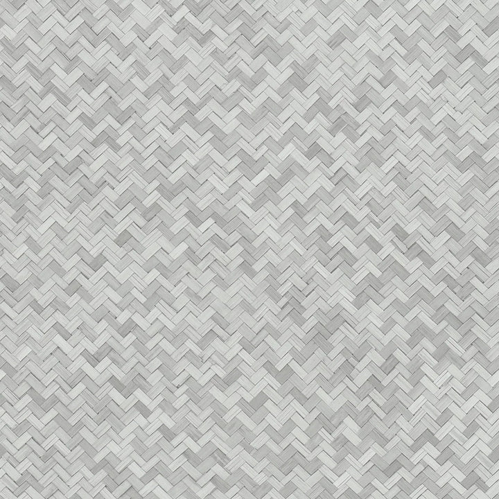 Marburg Botanica 33314 light grey geometric lattice woven-look wallpaper
