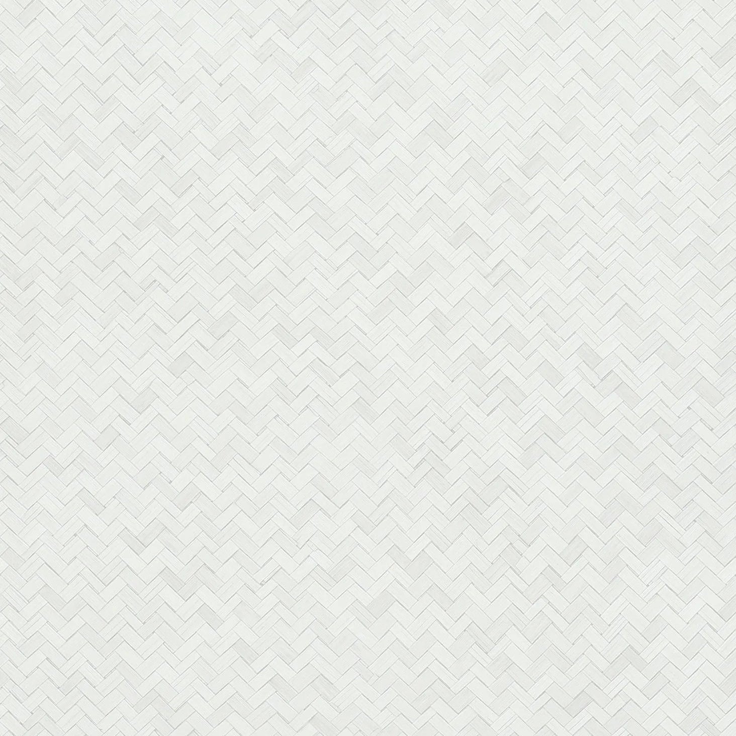 Marburg Botanica 33315 soft white herringbone lattice geometric wallpaper