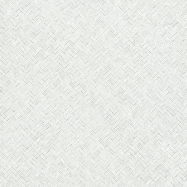 Marburg Botanica 33315 soft white herringbone lattice geometric wallpaper