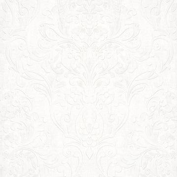 Marburg City Glam 32601 white embossed damask wallpaper