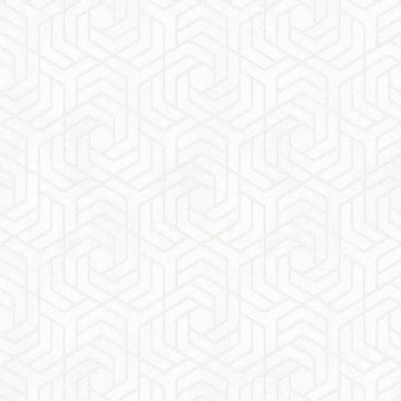 Marburg City Glam 32606 crisp white geometric wallpaper with a subtle polygonal lattice pattern