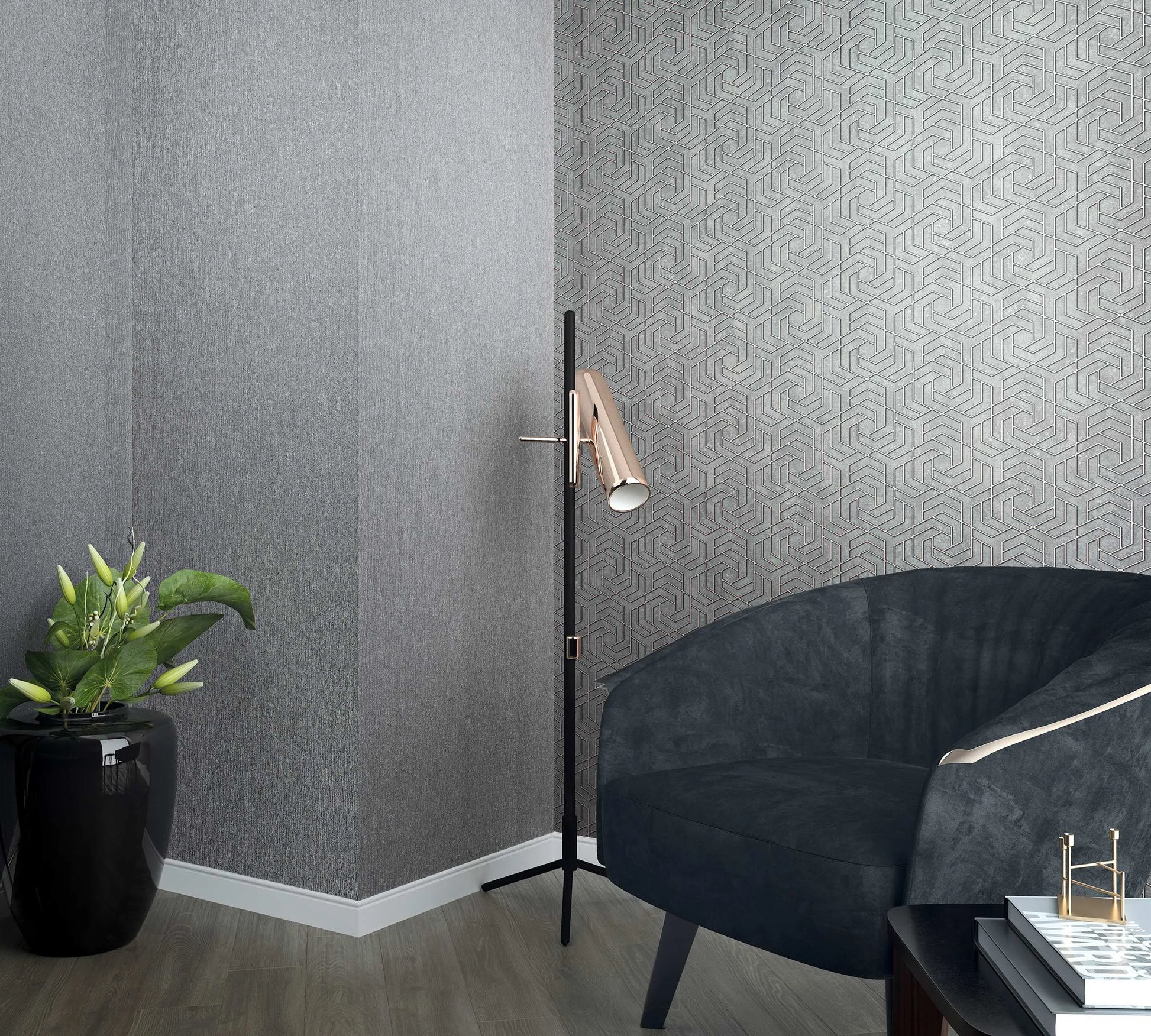 Marburg City Glam 32609 wallpaper shown in a styled detail.