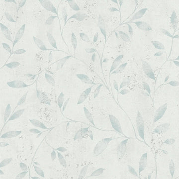 Marburg City Glam 32631 wallpaper with soft white ground and subtle vine leaves.