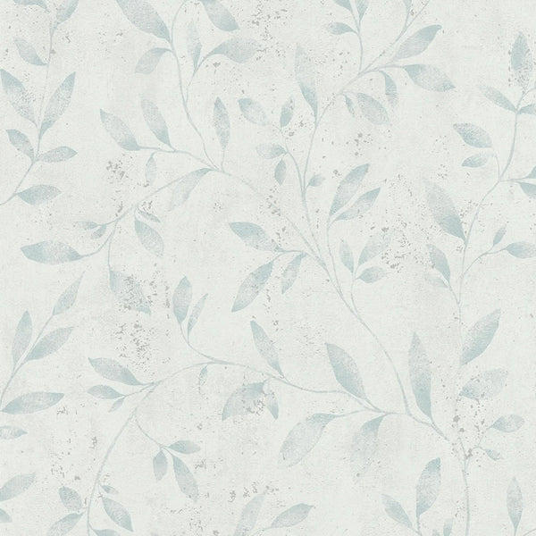 Marburg City Glam 32631 wallpaper with soft white ground and subtle vine leaves.