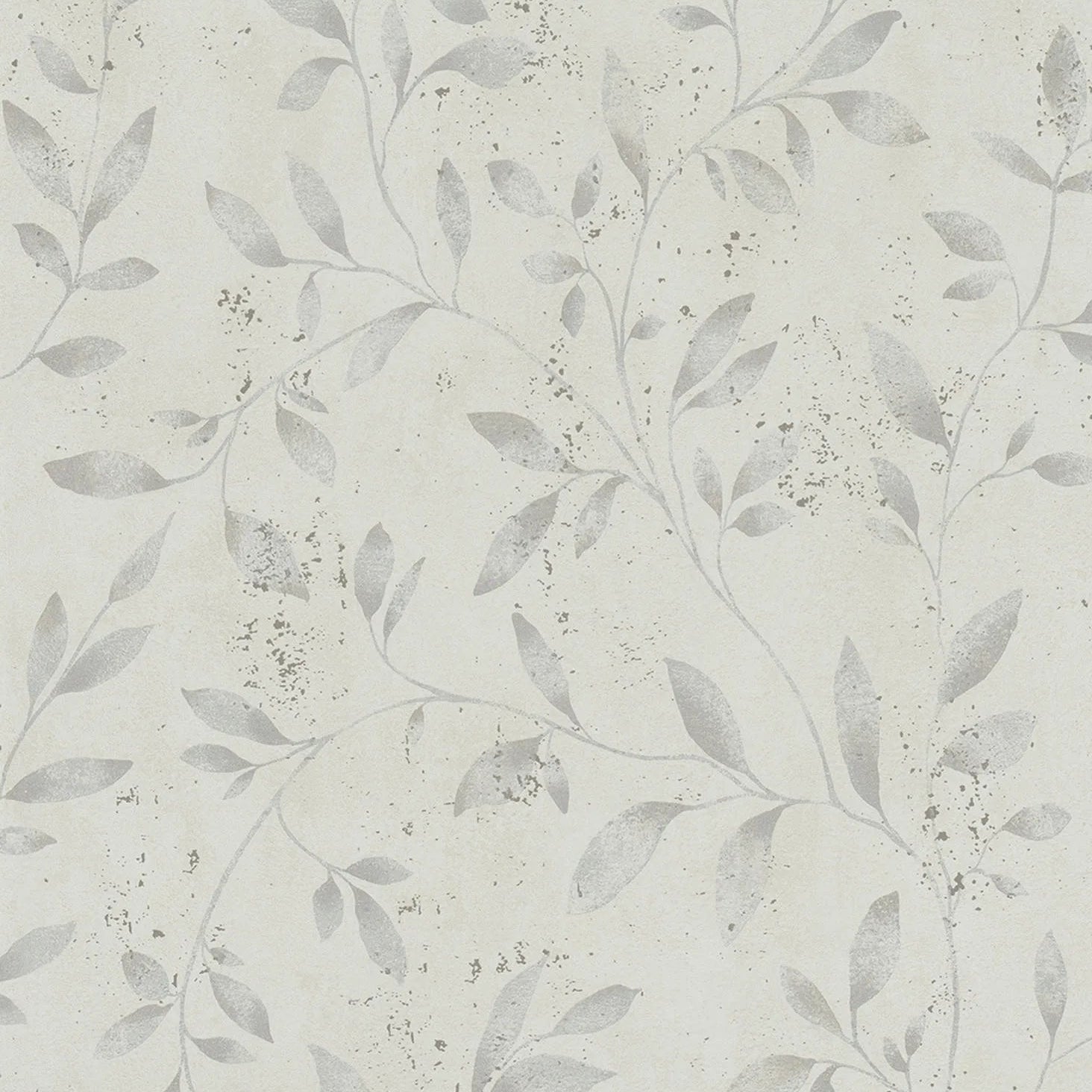 Marburg City Glam 32633 beige cream vine botanical wallpaper with lightly mottled ground