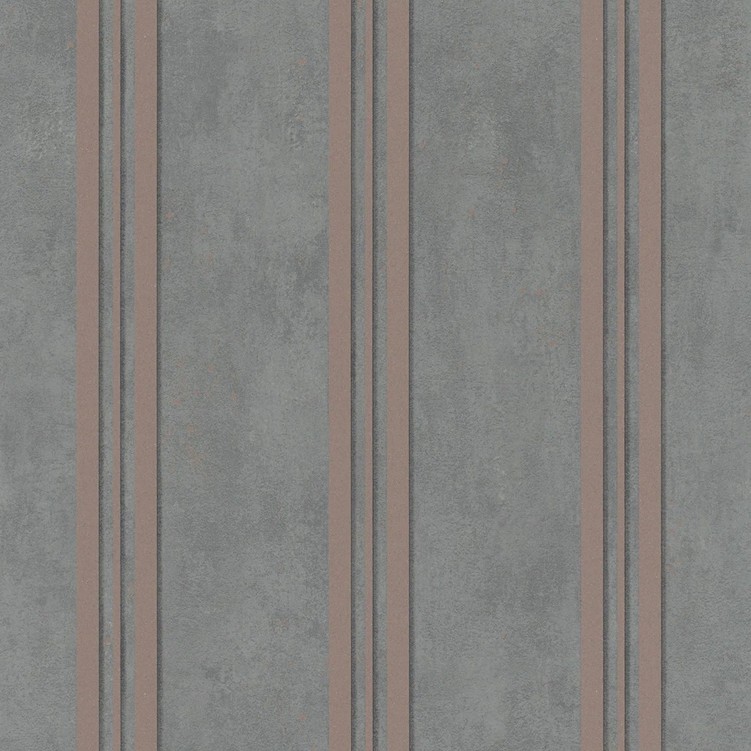 Marburg City Glam 32637 grey vertical stripe wallpaper with plaster-like texture and warm taupe accents