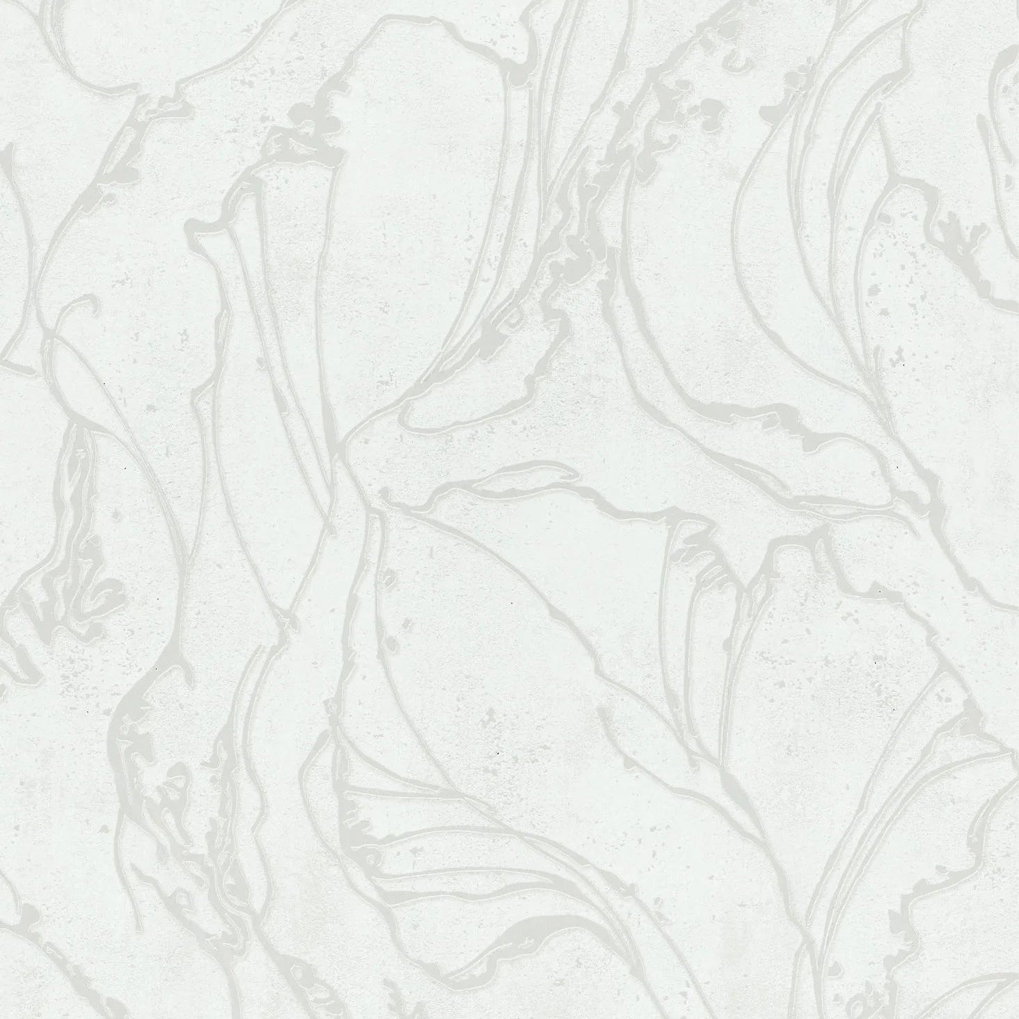 Marburg City Glow 34251 wallpaper with soft-white ground and light grey oversized leafy linework.