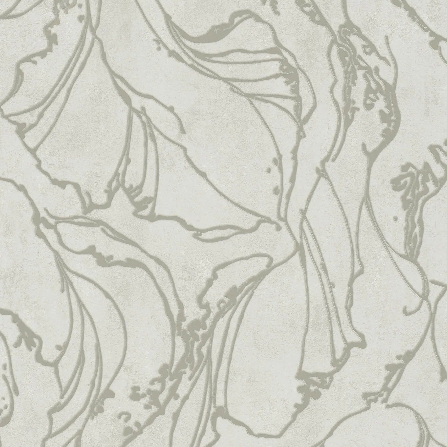 Marburg City Glow 34252 wallpaper with abstract organic linework on a soft white ground.