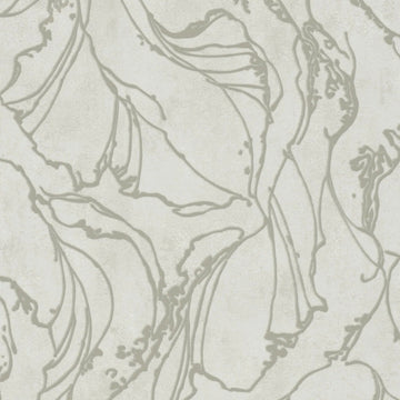 Marburg City Glow 34252 wallpaper with abstract organic linework on a soft white ground.