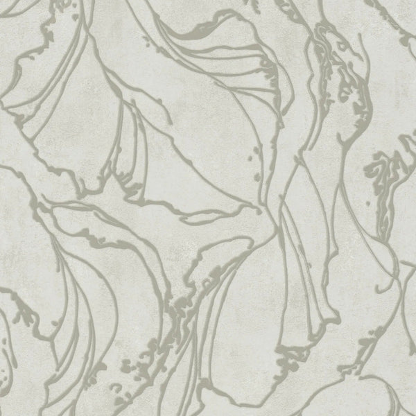 Marburg City Glow 34252 wallpaper with abstract organic linework on a soft white ground.