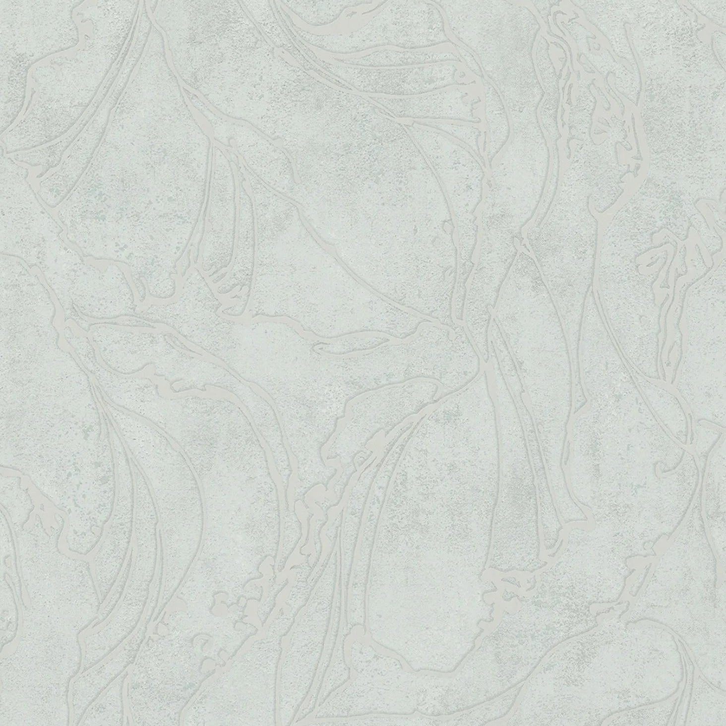 Marburg City Glow 34253 light grey abstract wallpaper with soft flowing linework and a subtle plaster-like texture.