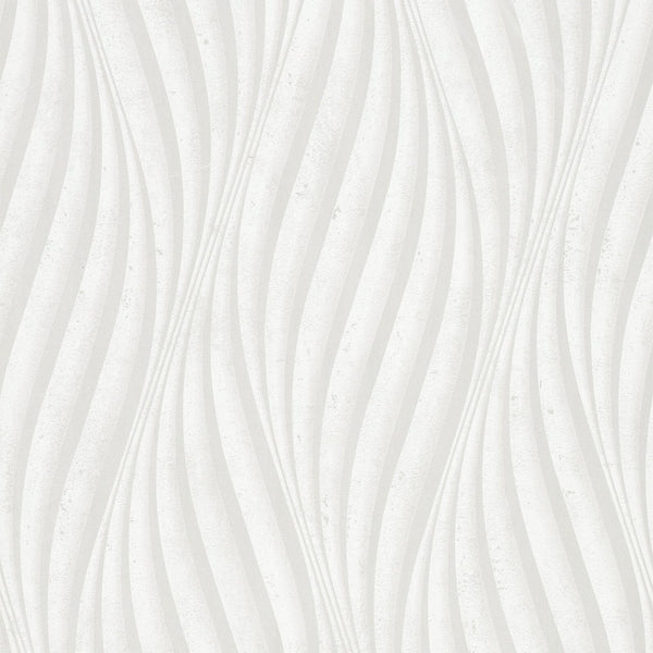 Marburg City Glow 34258 soft white wave stripe non-woven wallpaper