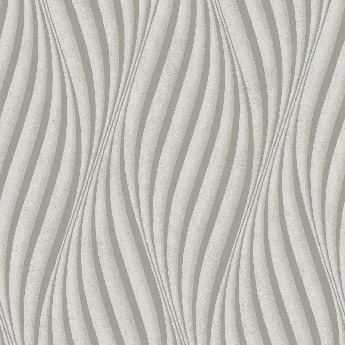 Marburg City Glow 34259 greige wave stripe wallpaper with undulating vertical bands