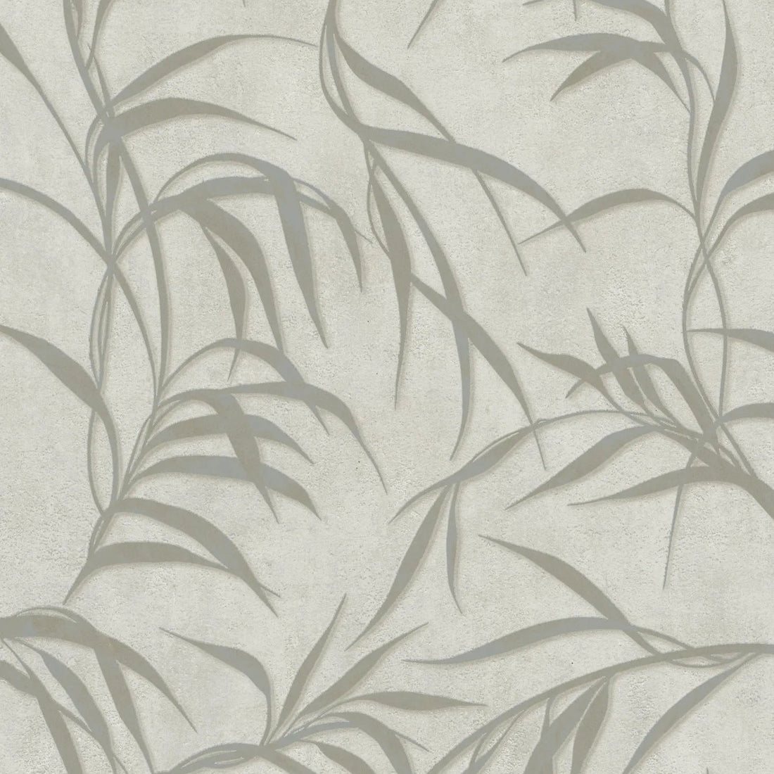 Marburg City Glow 34284 beige leafy wallpaper with concrete-look background