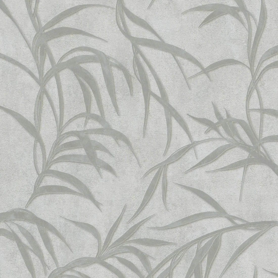 Marburg City Glow 34286 grey leafy wallpaper with concrete-look texture