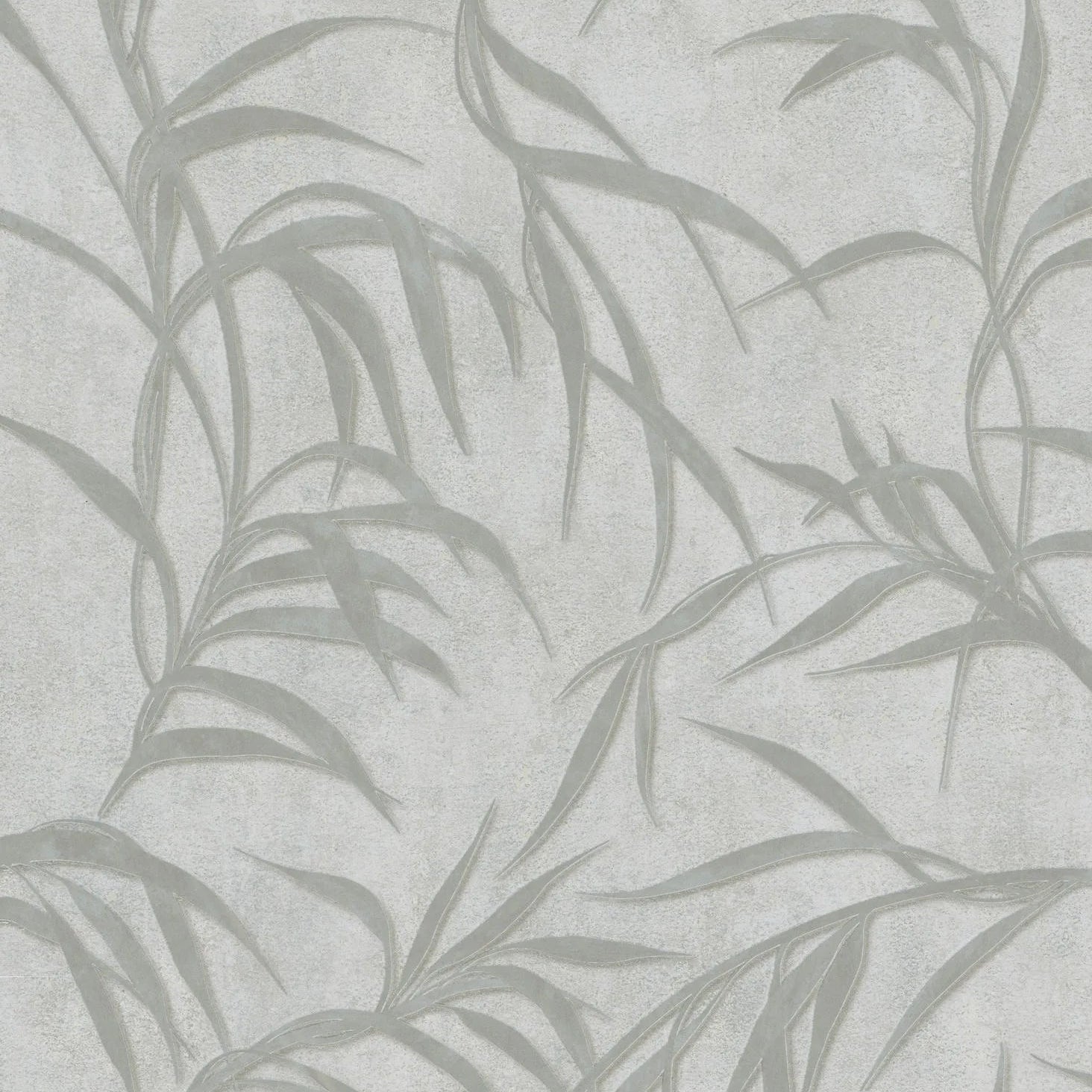Marburg City Glow 34286 grey leafy wallpaper with concrete-look texture