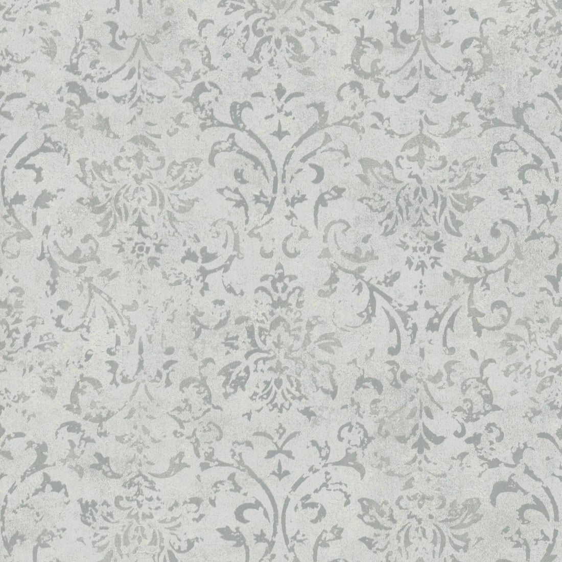 Marburg City Glow 34292 light grey distressed damask wallpaper