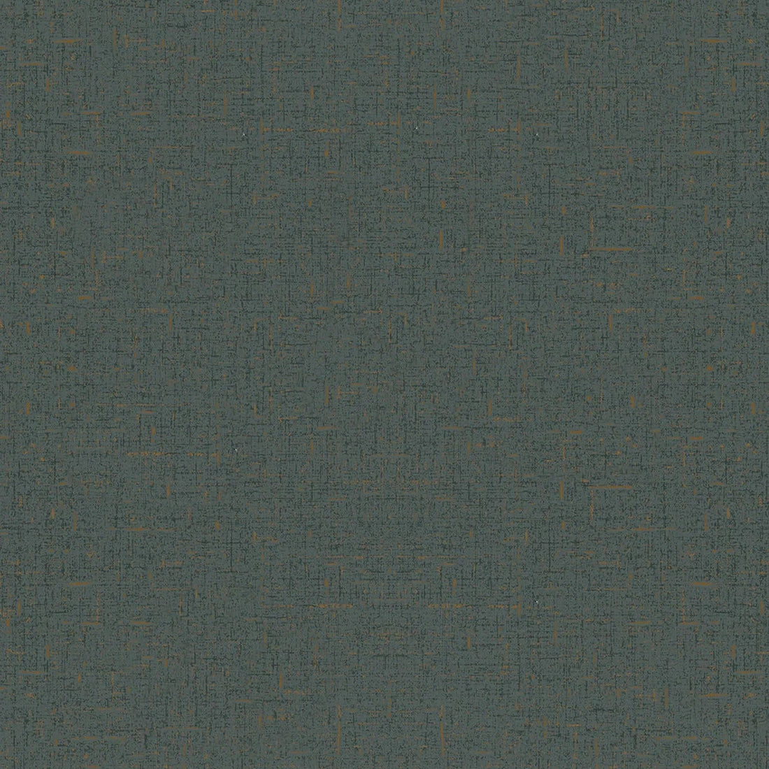 Marburg City Romance 35111 Textured dark grey wallpaper with small metallic flecks behind a cluster of bronze spherical pendant lights and a large metal wall panel.