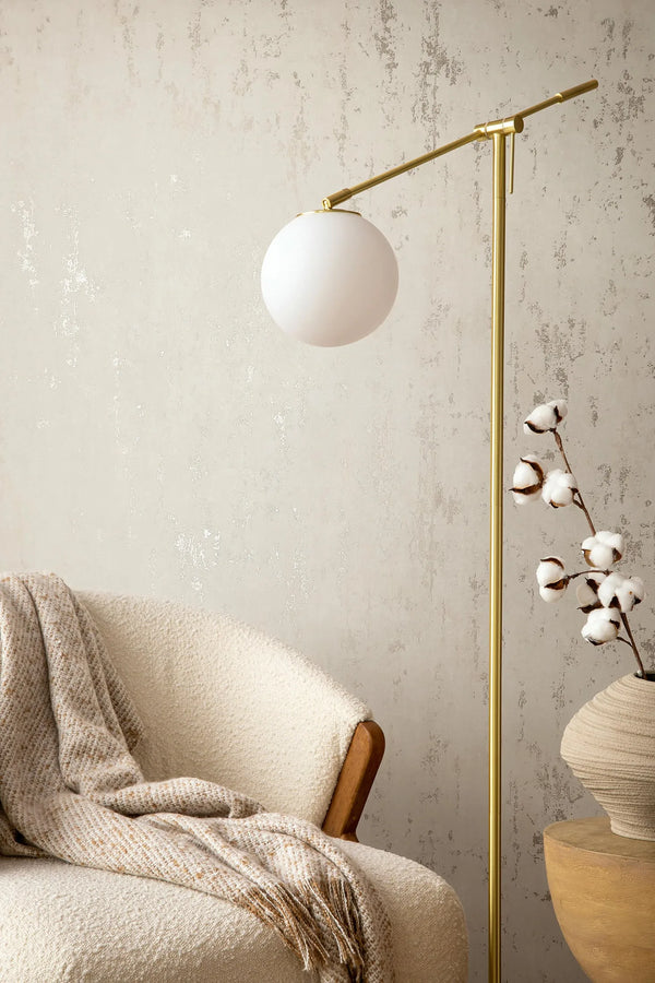 Marburg City Romance 35127 Beige textured wallpaper with a mottled, distressed pattern and subtle sheen wallpaper on a living room feature wall.