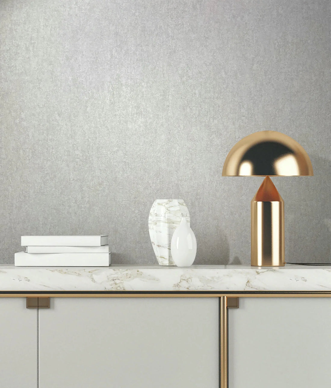 Marburg City Romance 35136 light grey plaster-concrete texture wallpaper