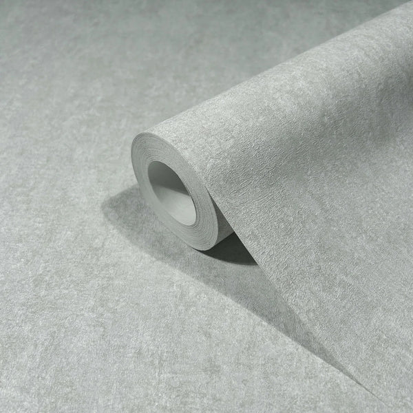 Marburg 35137 wallpaper close-up roll with subtle textured light gray surface.