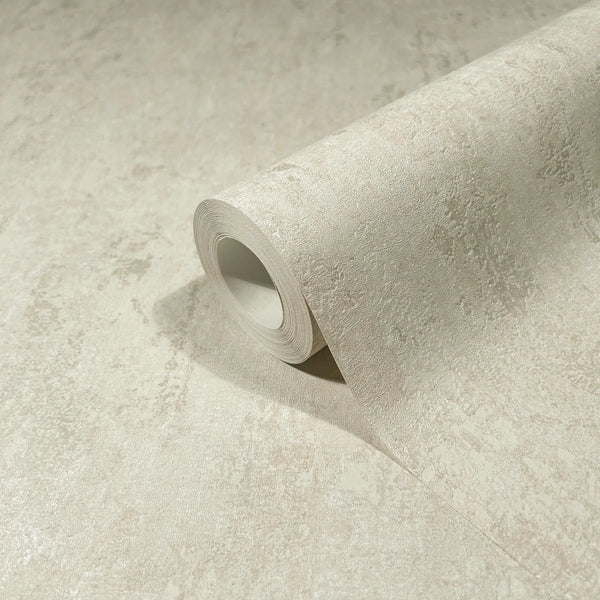 Marburg 35145 wallpaper close-up roll with subtle mottled texture in light neutral tones.