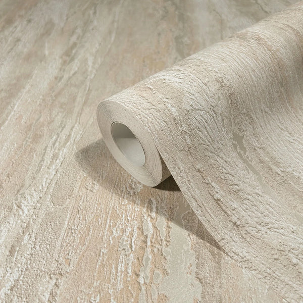 Marburg 35154 wallpaper close-up of a rolled sheet with raised, stone-like texture.