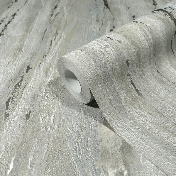 Marburg 35159 wallpaper textured abstract gray striations, close-up detail.