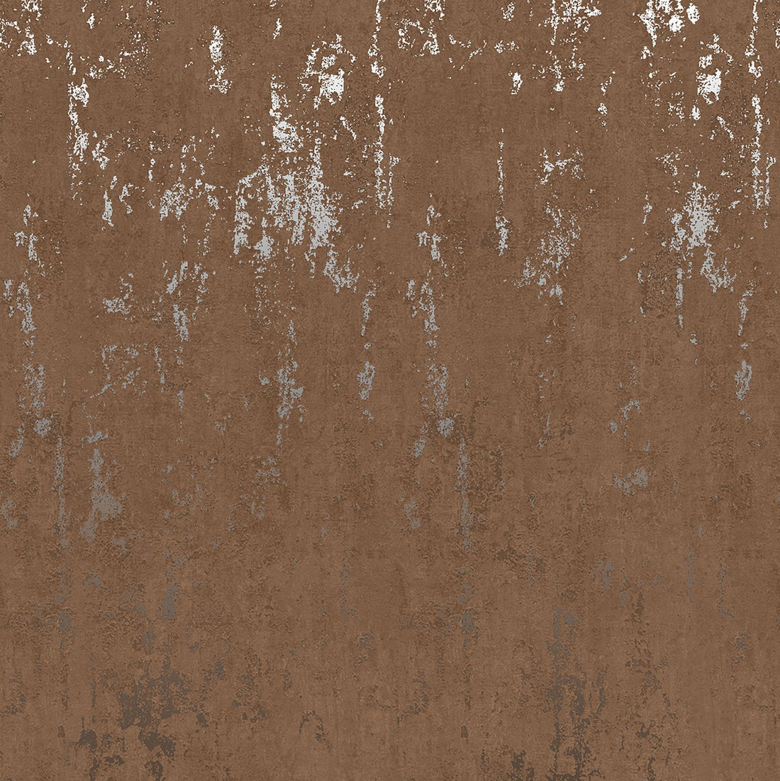 Warm brown concrete-look wallpaper with distressed charcoal accents – Marburg City Romance 35163