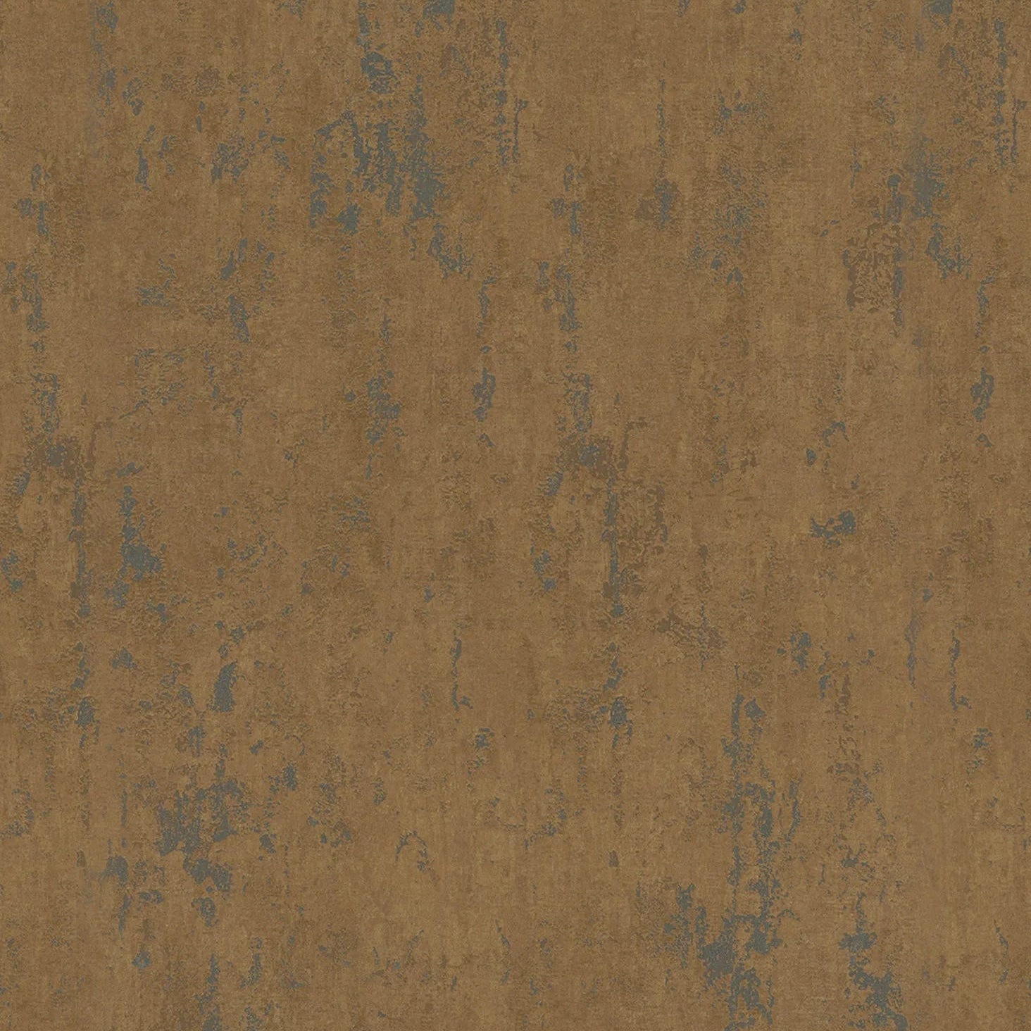 Warm brown concrete-look wallpaper with distressed charcoal accents – Marburg City Romance 35163